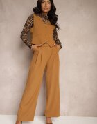 miss poem Pantaloni Maro croială de costum cu gaici la brâu și buzunare oblice Martoria