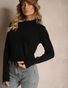 miss poem Pulover Clasic Negru Porttina
