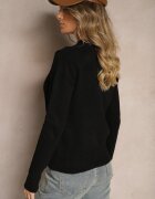 miss poem Pulover Clasic Negru Porttina