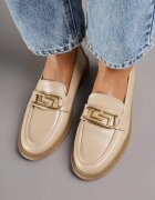  Mocasini Bej Slip-on cu cataramă Wesley