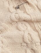moni&co Cardigan Bej Lung cu Glugă și Buzunare Oricyna