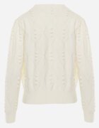 moni&co Pulover Clasic Bej cu Borduri și Broderii Decorative Reani