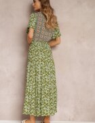 moni&co Rochie Verde închis Evazată Maxi din Vâscoză Ophitria