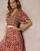 moni&co Rochie Visinie Evazată Maxi din Viscoză Ophitria