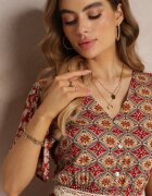 moni&co Rochie Visinie Evazată Maxi din Viscoză Ophitria
