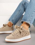 mulanka Adidași Bej închis cu Nituri decorative Feloriela