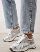 mulanka Pantofi sport Dad Shoes cu upper din plasă pe talpă din spumă Anotea Albi