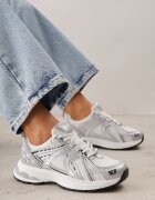 mulanka Pantofi sport Dad Shoes cu upper din plasă pe talpă din spumă Anotea Albi