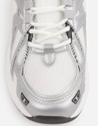 mulanka Pantofi sport Dad Shoes cu upper din plasă pe talpă din spumă Anotea Albi