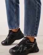 mulanka Pantofi sport Dad Shoes cu upper din plasă pe talpă din spumă Anotea Negri