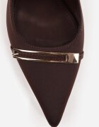 mulanka Pantofi stiletto slingback cu cataramă dreptunghiulară decorativă Vitanis Maro