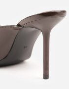 mulanka Papuci Maro Peep Toe cu toc stiletto cu aspect lăcuit Sharvyra