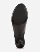 mulanka Papuci Negre Peep Toe cu toc stiletto lăcuit Sharvyra