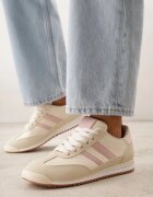 mulanka Sneakers Bej Decorați Cu Două Dungi Lannatea