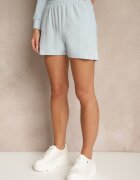 my red lips Set Albastru deschis din Bumbac în Stil Sportiv Bluză cu glugă și Pantaloni scurți Izurea