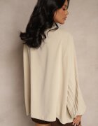 new collection Bluză Bej Ornată cu Legătură și Mâneci Plisate Jenowena