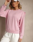 new collection Bluză roz din viscoză cu umeri largi Alioris
