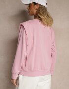 new collection Bluză roz din viscoză cu umeri largi Alioris