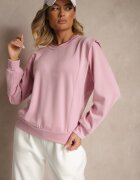 new collection Bluză roz din viscoză cu umeri largi Alioris