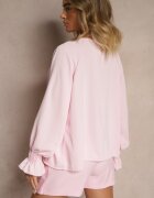 new collection Bluză Roză Ornată cu încrețituri Emirana