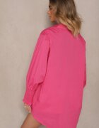 new collection Cămașă Fucsia din Bumbac Decorată cu Volane și Încrețituri Liorale