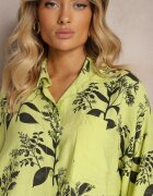 new collection Cămașă Verde din Vascoză Decorată Buzunar Finamla