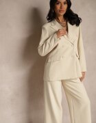 new collection Costum Bej Pantaloni și Sacou cu Umerii Întăriți Sonavienna