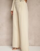 new collection Costum Bej Pantaloni și Sacou cu Umerii Întăriți Sonavienna