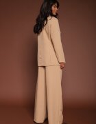 new collection Costum Maro deschis Pantaloni și Sacou cu Umeri Intăriți Sonavienna