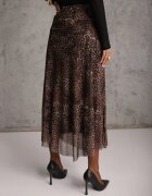 new collection Fustă neregulată cu imprimeu leopard din șifon de vâscoză Ceritellia Maro