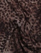 new collection Fustă neregulată cu imprimeu leopard din șifon de vâscoză Ceritellia Maro