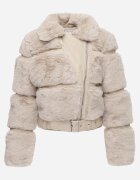 new collection Geacă Bej cu Blană Shetty