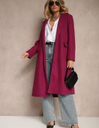 new collection Palton cambrat violet cu cordon Seraphique