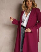 new collection Palton cambrat violet cu cordon Seraphique