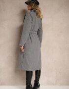 new collection Palton Gri închis Cambrat cu cordon Seraphique