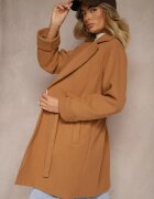 new collection Palton Tip halat Maro cu cordon și o încrețitură decorativă în talie Pittia