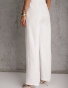 new collection Pantaloni albi largi în stil elegant Hanessame