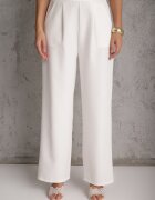 new collection Pantaloni albi largi în stil elegant Hanessame