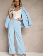 new collection Pantaloni de costum Albastre High Waist Viviorea