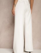 new collection Pantaloni de costum albi Talie înaltă Viviorea