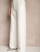 new collection Pantaloni de costum albi Talie înaltă Viviorea