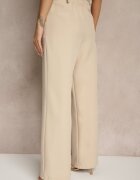 new collection Pantaloni de costum bej High Waist Viviorea