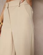 new collection Pantaloni de costum bej High Waist Viviorea