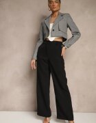 new collection Pantaloni de costum Negri Talie înaltă Viviorea