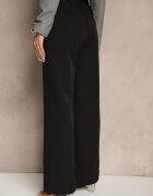 new collection Pantaloni de costum Negri Talie înaltă Viviorea
