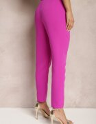 new collection Pantaloni Fucsia din material Regular Pivolia