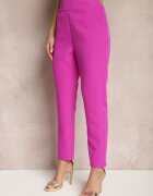 new collection Pantaloni Fucsia din material Regular Pivolia
