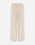new collection Pantaloni largi bej deschis în stil elegant Hanessame
