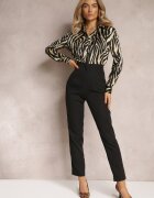 new collection Pantaloni Negri țigaretă Talie înaltă Molfi