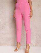 new collection Pantaloni roz din material Regular Pivolia